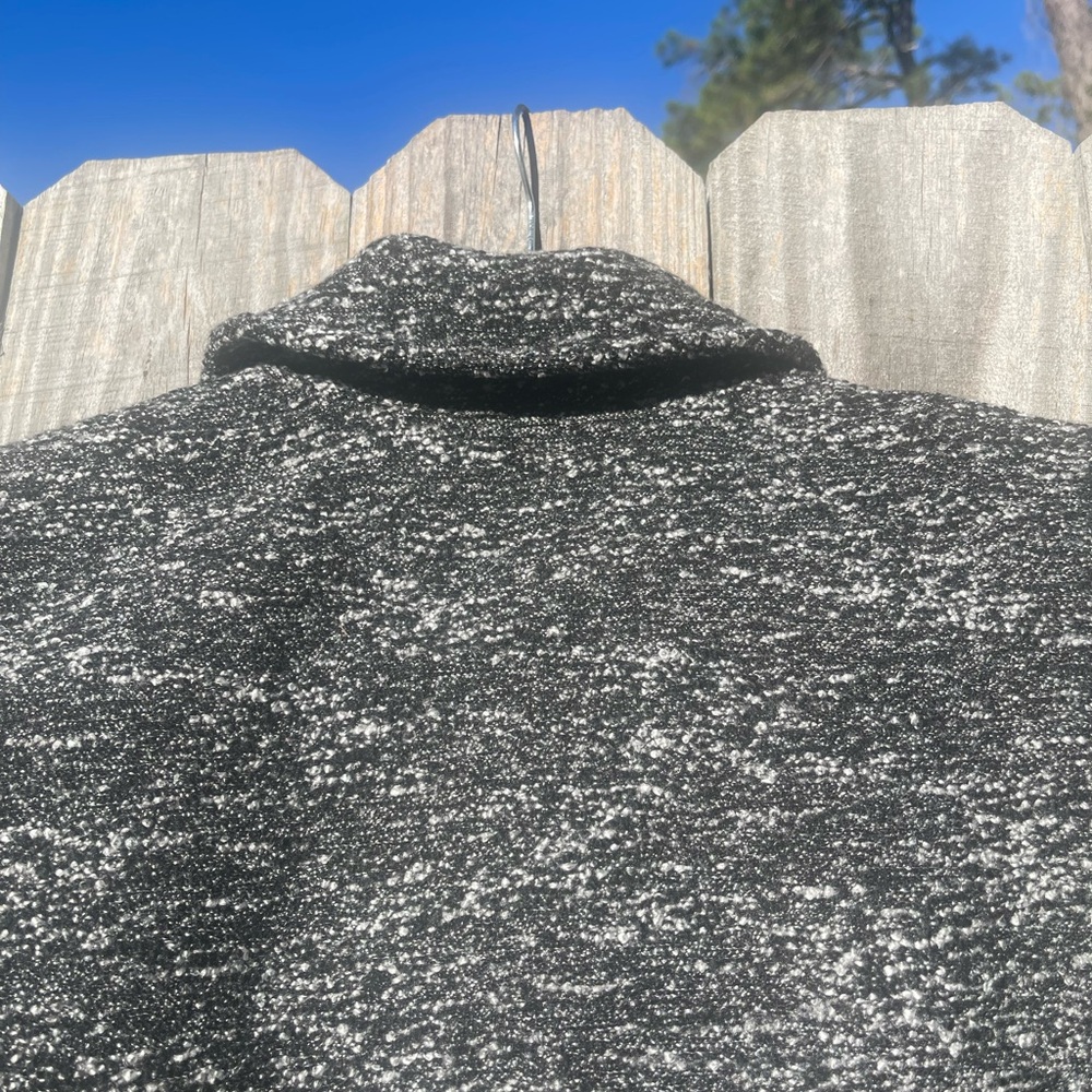 J. Crew Black and Gray Car Coat / Winter Size 4 - Picture 15 of 16